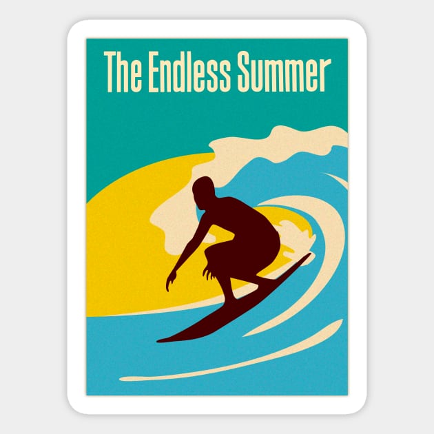 The Endless Summer Sticker by timegraf